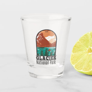 Glacier Nationalpark Montana Vintag Schnapsglas