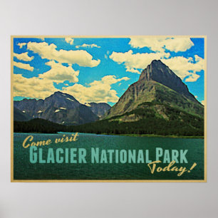 Glacier-Nationalpark Poster