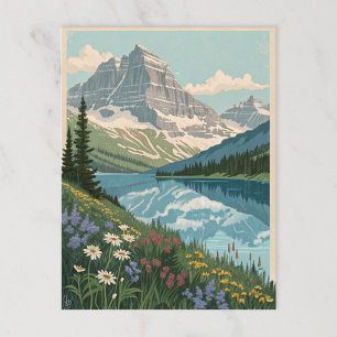 Glacier-Nationalpark Postkarte