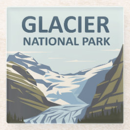 Glacier Nationalpark Reisen Glasuntersetzer
