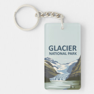 Glacier Nationalpark Reisen Schlüsselanhänger