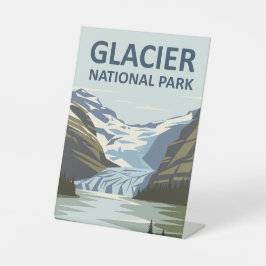 Glacier Nationalpark Reisen Sockelschild