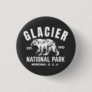 Glacier-Nationalpark USA Montana Button