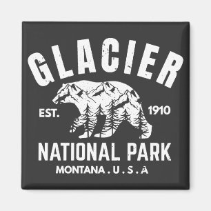 Glacier-Nationalpark USA Montana Magnet