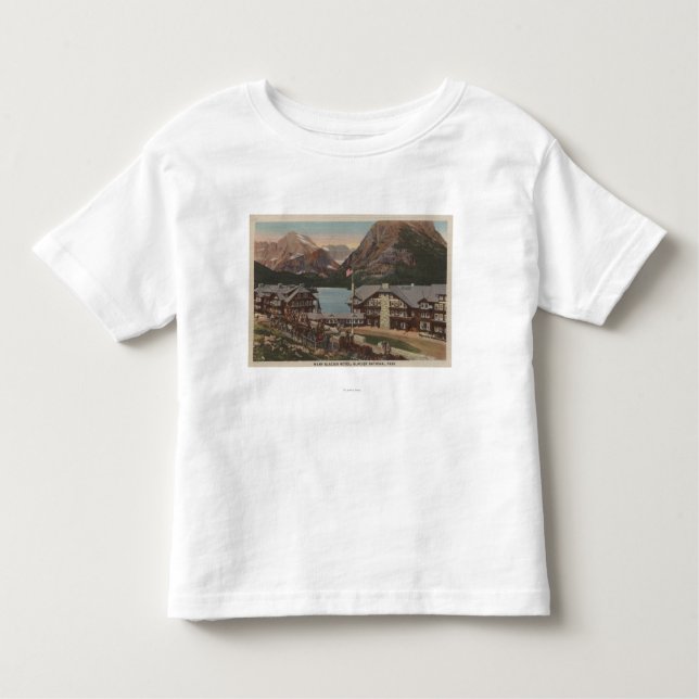 Glacier Nationalpark, viel M.Ü. - Gletscher-Hotel Kleinkind T-shirt (Vorderseite)