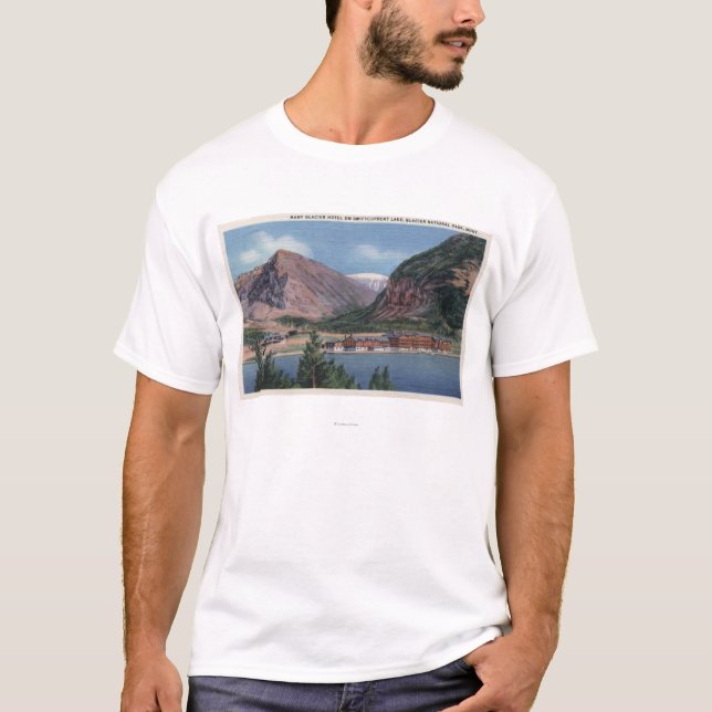 Glacier Nationalpark, viel M.Ü. - Gletscher-Hotel T-Shirt (Vorderseite)