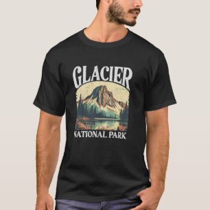 Glacier Nationalpark Vintag Montana Hik T-Shirt