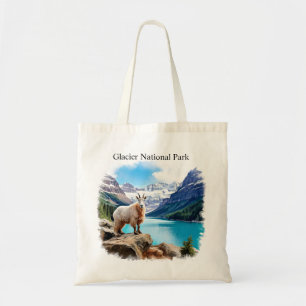 Glacier Nationalpark Watercolor Tragetasche