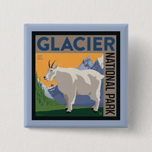 Glacier-Nationalpark   Ziege Button