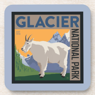 Glacier-Nationalpark   Ziege Getränkeuntersetzer