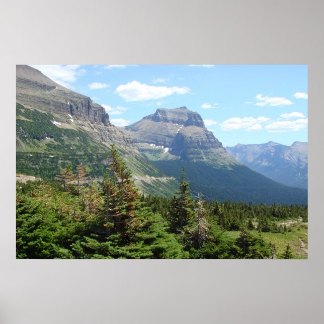 Glacier Park - Auf der Sun Road Poster (Vorne)