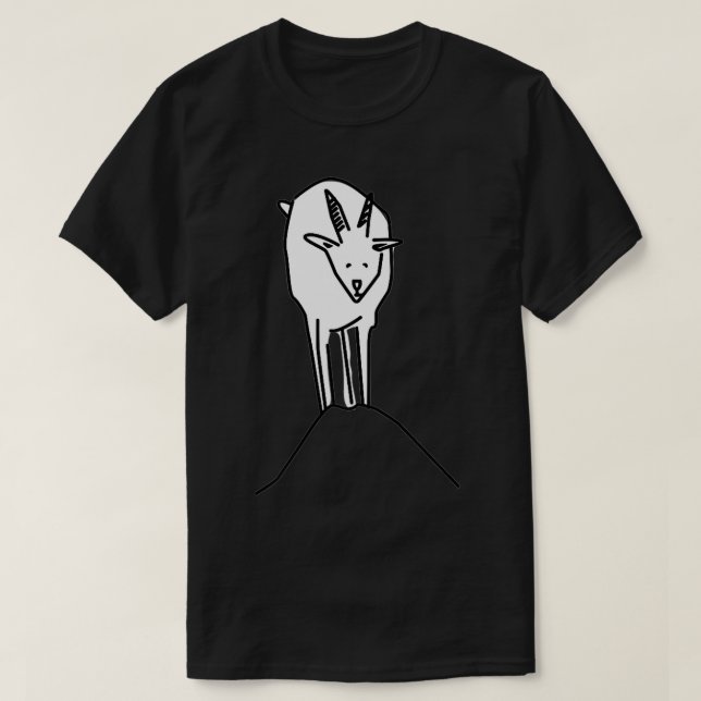 Glacier Park Goat Design T-Shirt (Design vorne)