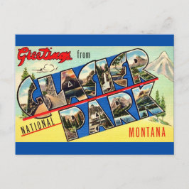 Glacier Park Greetings Postcard Postkarte