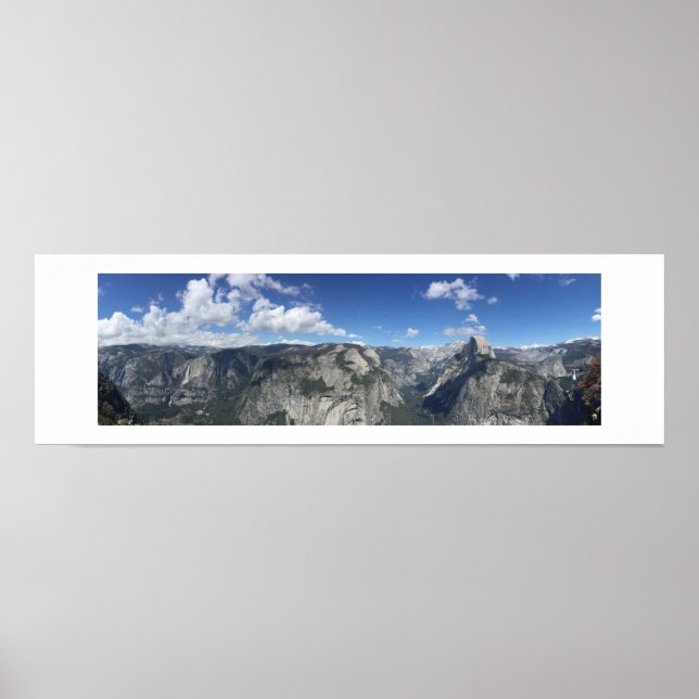 Glacier Point Horizon Panorama-Farbfotografie Poster (Vorne)