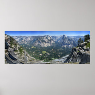 Glacier Point Panorama - Yosemite Valley Poster