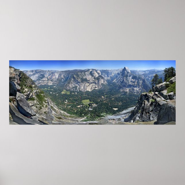 Glacier Point Panorama - Yosemite Valley Poster (Vorne)