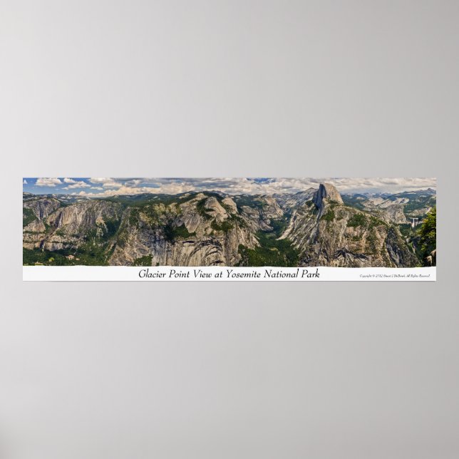 Glacier Point View bei Yosemite Poster (Vorne)