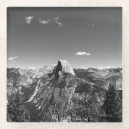 Glacier Point Yosemite Black and White Fotografy Glasuntersetzer