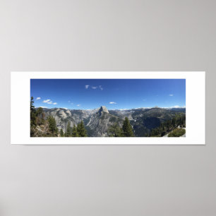 Glacier Point Yosemite Color Fotografie Panorama Poster