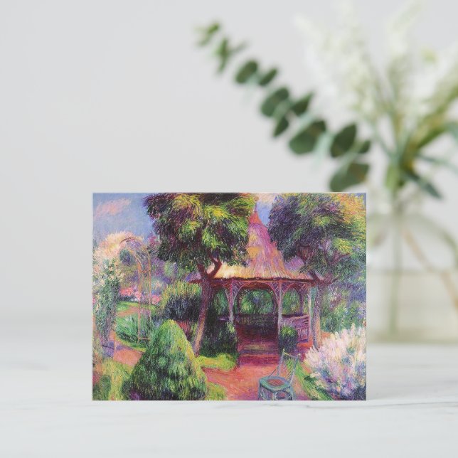 Glackens - Garten in Hartford, schöne Kunst, Postkarte (Stehend Vorderseite)