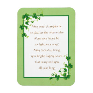 Glad As Kleeblatts Irish Sessing Magnet