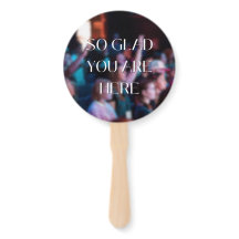 Glad du bist hier Hand Fan