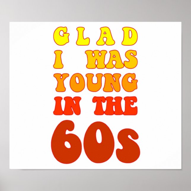 Glad i war jung im 60er poster (Vorne)