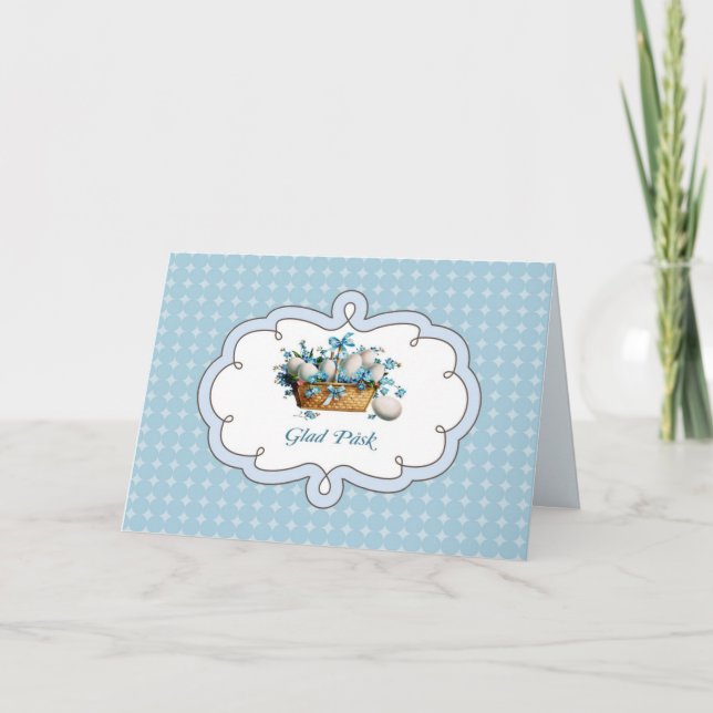 Glad Påsk Ostercard in Schwedisch Feiertagskarte (Vorderseite)