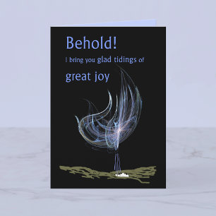 Glad Tidings of Great Joy Christmas Card Karte