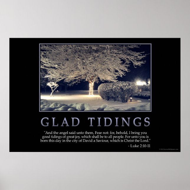 Glad Tidings Poster (Vorne)