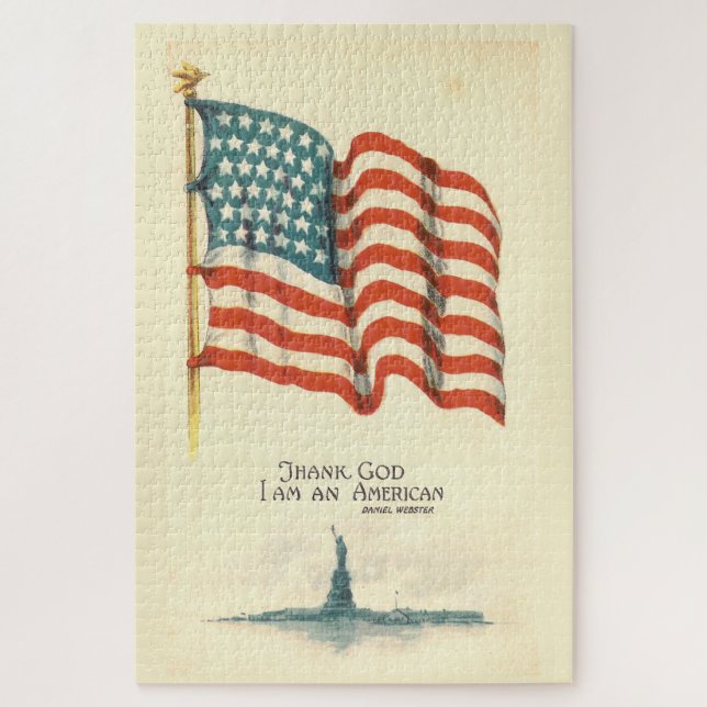 Glad to be American Large Puzzle (Vertikal)