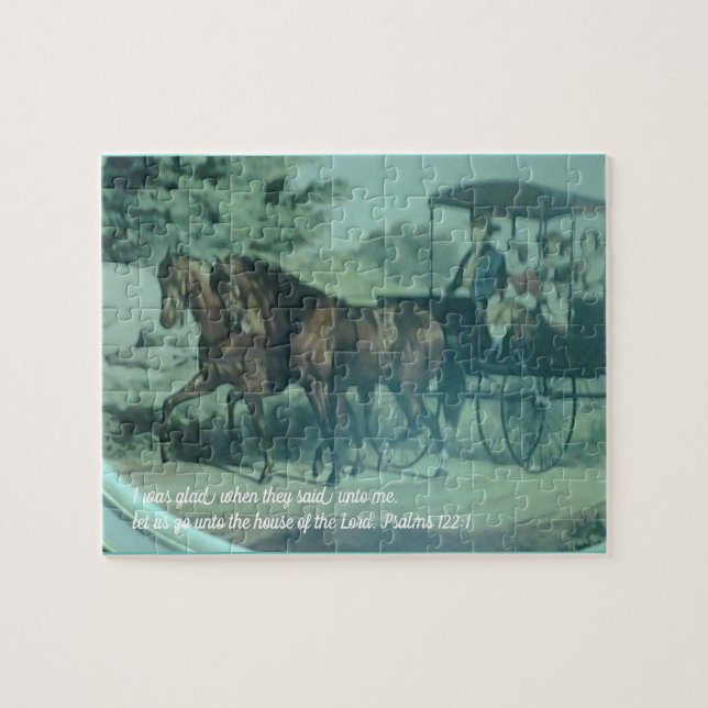 Glad zur Kirche gehen Puzzle (Horizontal)