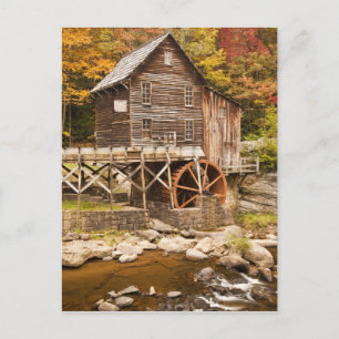 Glade Creek Grist Mill, Babcock Staat Park, 2 Postkarte