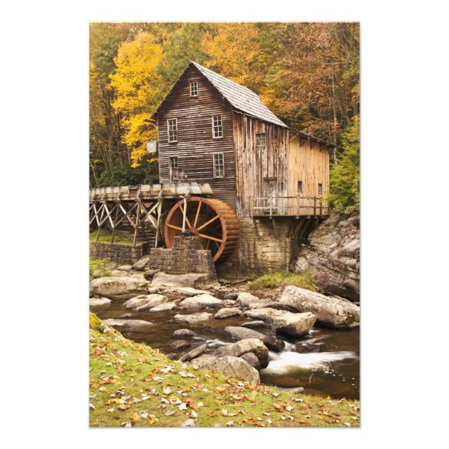 Glade Creek Grist Mill, Babcock Staat Park, Fotodruck (Vorne)
