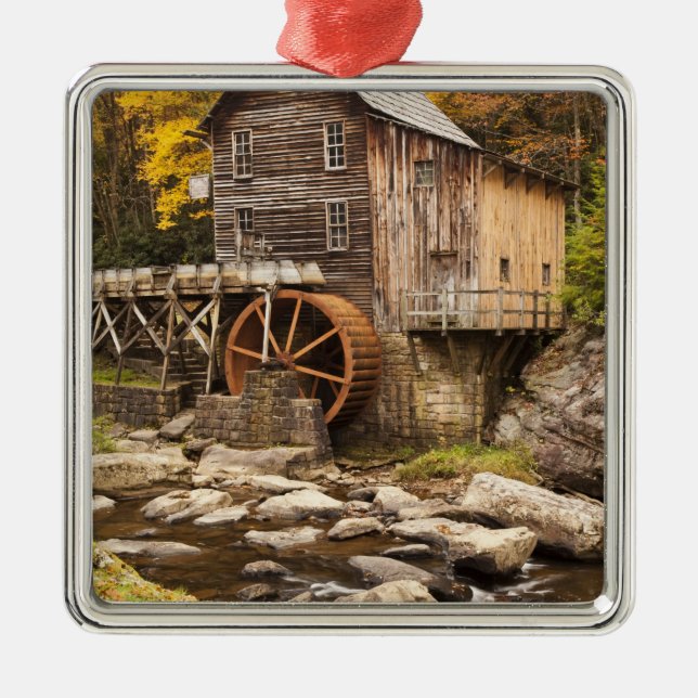 Glade Creek Grist Mill, Babcock Staat Park, Silbernes Ornament (Vorne)