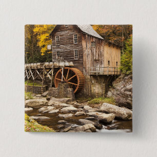Glade Creek Grist Mill, Babcock State Park, Button