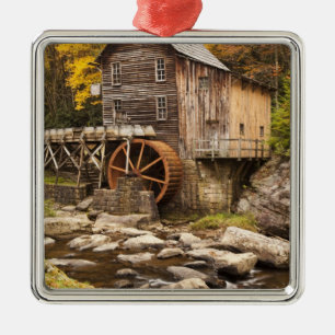 Glade Creek Grist Mill, Babcock State Park, Silbernes Ornament