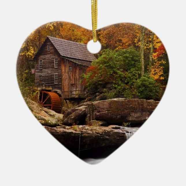 Glade Creek Grist Mill Keramikornament (Vorne)