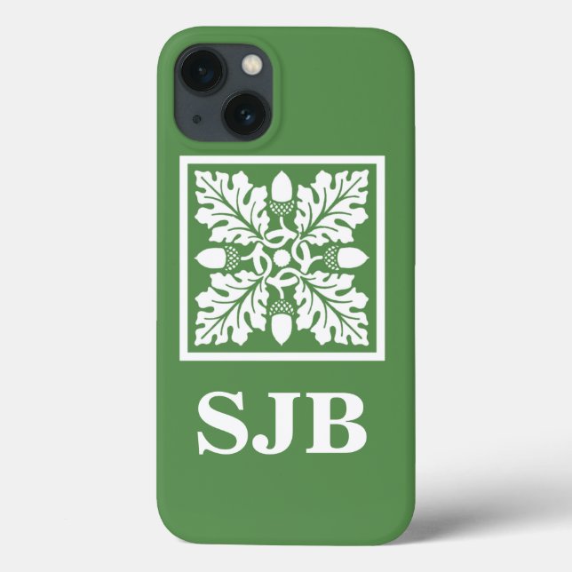 Glade Green Acorn und Leaf Tile Design Case-Mate iPhone Hülle (Rückseite)