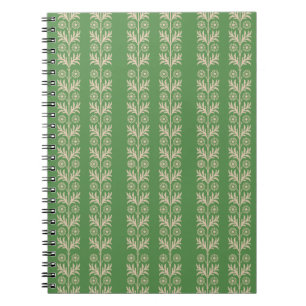Glade Green Arts and Crafts Blumengestreifen Notizblock
