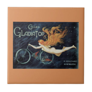 Gladiator Cycles, Vintage viktorianische Kunst im Fliese