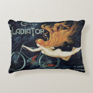 Gladiator Cycles, Vintager Viktorianischer Jugends Dekokissen