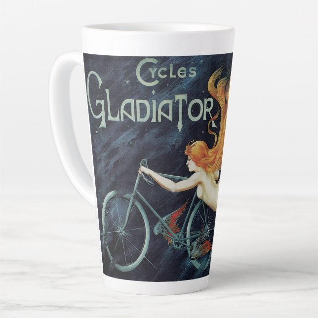 Gladiator Cycles, Vintager Viktorianischer Jugends Milchtasse (Linke Ecke)