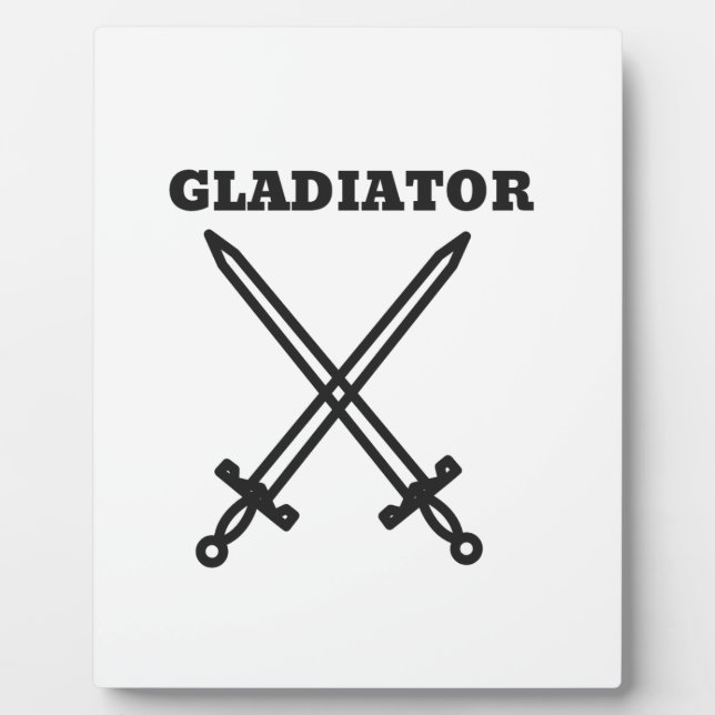 Gladiator Fotoplatte (Vorderseite)