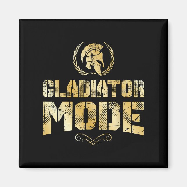 Gladiator Mode Spartan Mythology Workout Warrior G Magnet (Vorne)