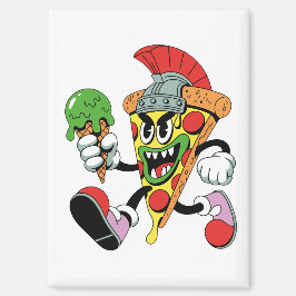Gladiator Pizza Slice Italian Brainrot Magnet