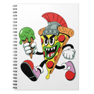 Gladiator Pizza Slice Italian Brainrot Notizblock