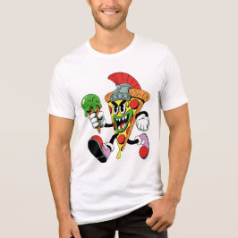 Gladiator Pizza Slice Italienisch Brainrot Men's Tri-Blend Shirt