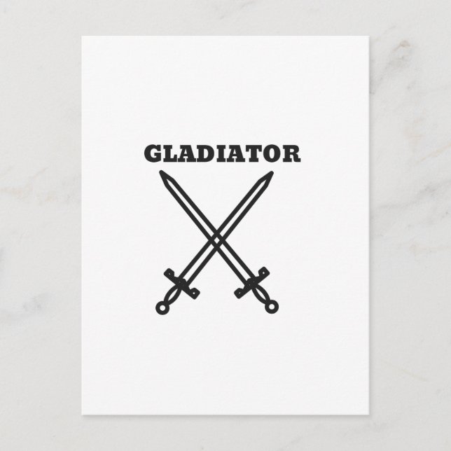 Gladiator Postkarte (Vorderseite)