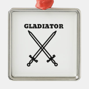 Gladiator Silbernes Ornament
